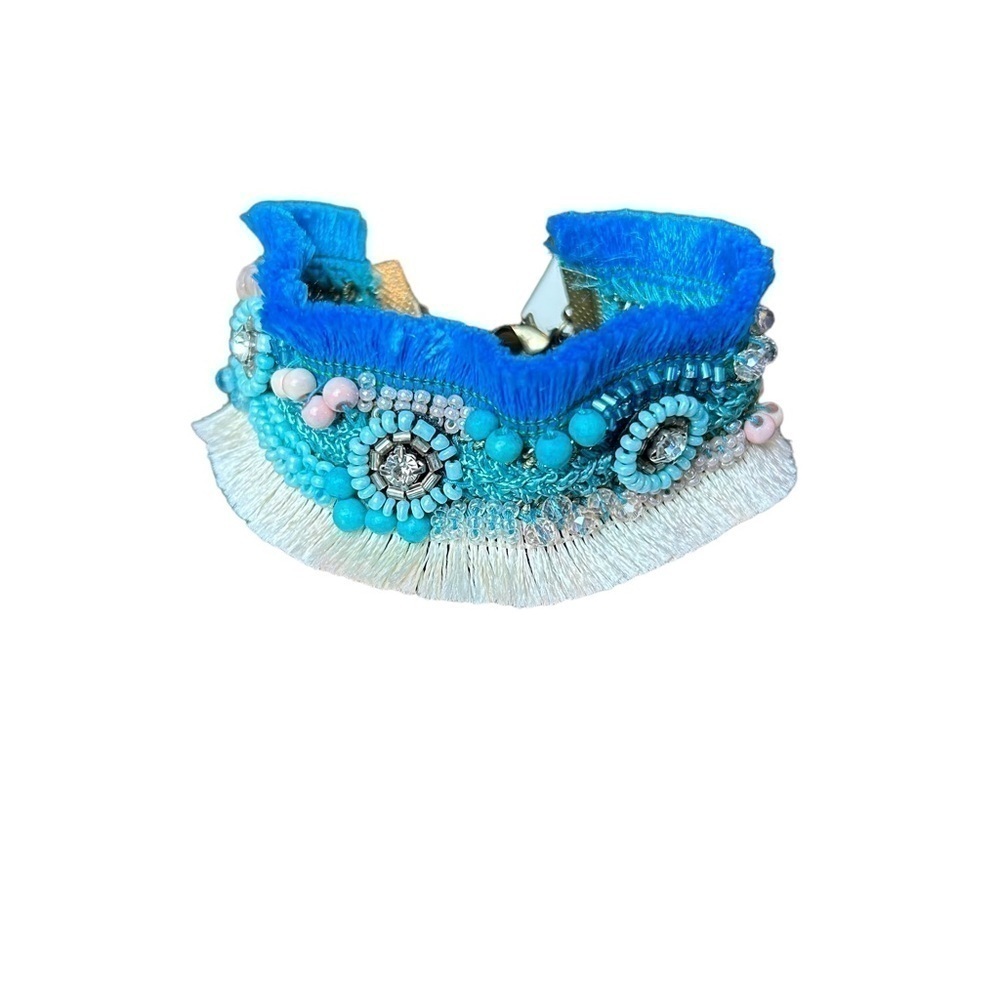 Stephan & Co. Fringe Beaded Braided & Rhinestone Adjustable Bracelet